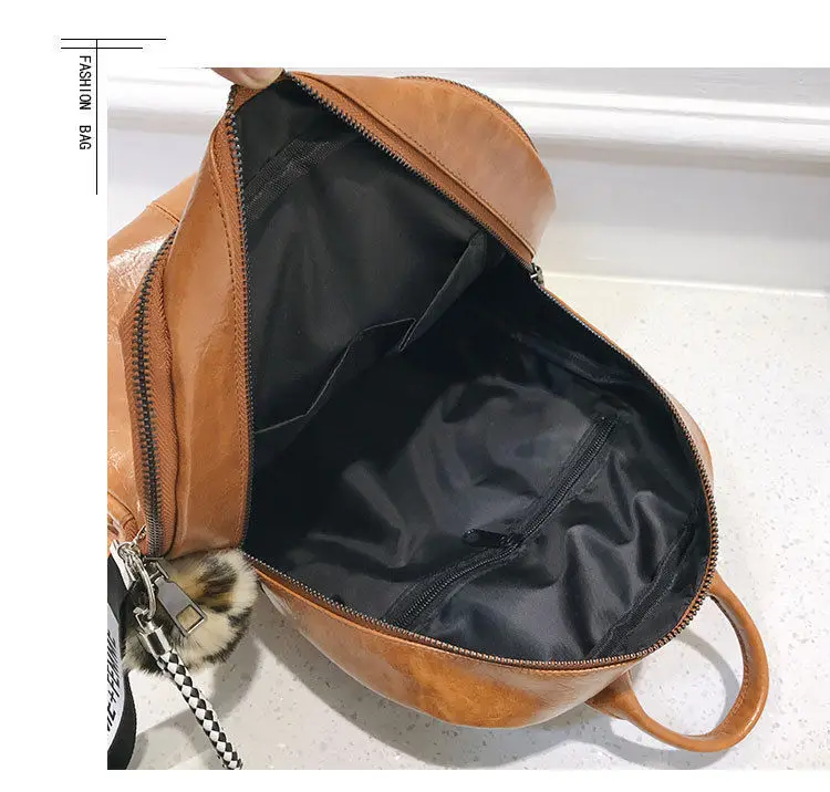 PU Ladies Leather Backpacks Female Business Backpack Fashion Ladies Shoulder Bag Plush Pendant Teenage Girls Student School Bags
PU Ladies Leather Backpacks Female Business Backpack Fashion Ladies Shoulder Bag Plush Pendant Teenage Girls Student School Bags