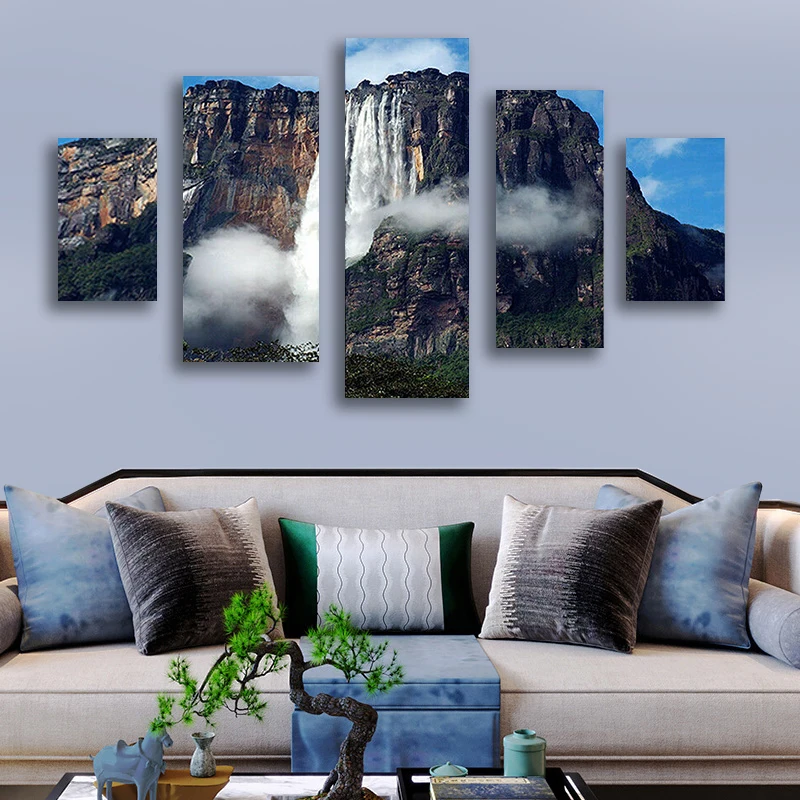 Angel Waterfall Venezuela 5 Panel Canvas Picture Print Wall Art Canvas Painting Wall Decor for Living Room Poster
Angel Waterfall Venezuela 5 Panel Canvas Picture Print Wall Art Canvas Painting Wall Decor for Living Room Poster