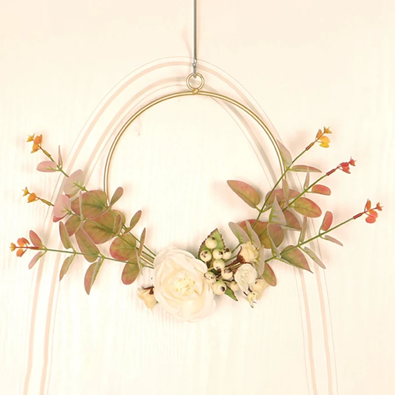 Wrought Iron Color Eucalyptus Wall Hanging Flower Round Decorative Garland Wreath Simulation Eucalyptus Garland Halloween HOT
Wrought Iron Color Eucalyptus Wall Hanging Flower Round Decorative Garland Wreath Simulation Eucalyptus Garland Halloween HOT