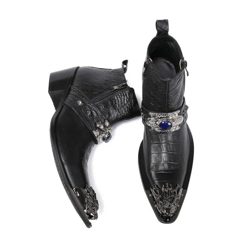 2020 Men's New Fashion Leather Cowboy Boots Men High Heels Motorcycle Boots Casual High Quality Mens Boots Zapatillas Hombre
2020 Men's New Fashion Leather Cowboy Boots Men High Heels Motorcycle Boots Casual High Quality Mens Boots Zapatillas Hombre