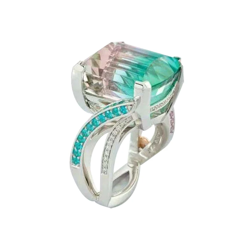 Ofertas Wholesale Bulk Trendy Geometric Women Tension Setting Female Wedding Gradient Square Zircon Geometry Sweet Ring
Ofertas Wholesale Bulk Trendy Geometric Women Tension Setting Female Wedding Gradient Square Zircon Geometry Sweet Ring