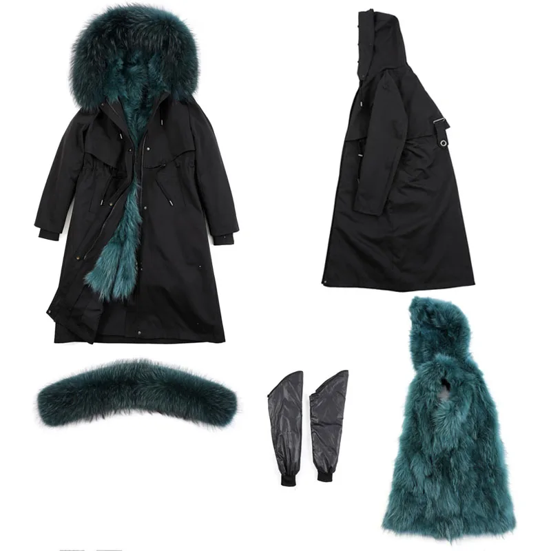VKBN Parka Women Real Fox Fur Coats for Women Thick Warm Fur with Raccoon Dog Fur Collar Removable Winter Jacket Women 
VKBN Parka Women Real Fox Fur Coats for Women Thick Warm Fur with Raccoon Dog Fur Collar Removable Winter Jacket Women