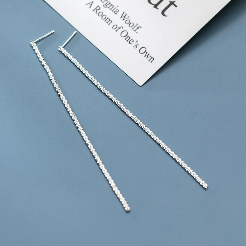 90MM ins 100% Real. 925 Sterling Silver Fine Jewelry STARRY CHAIN Long dangle earrings through gtle2891
90MM ins 100% Real. 925 Sterling Silver Fine Jewelry STARRY CHAIN Long dangle earrings through gtle2891