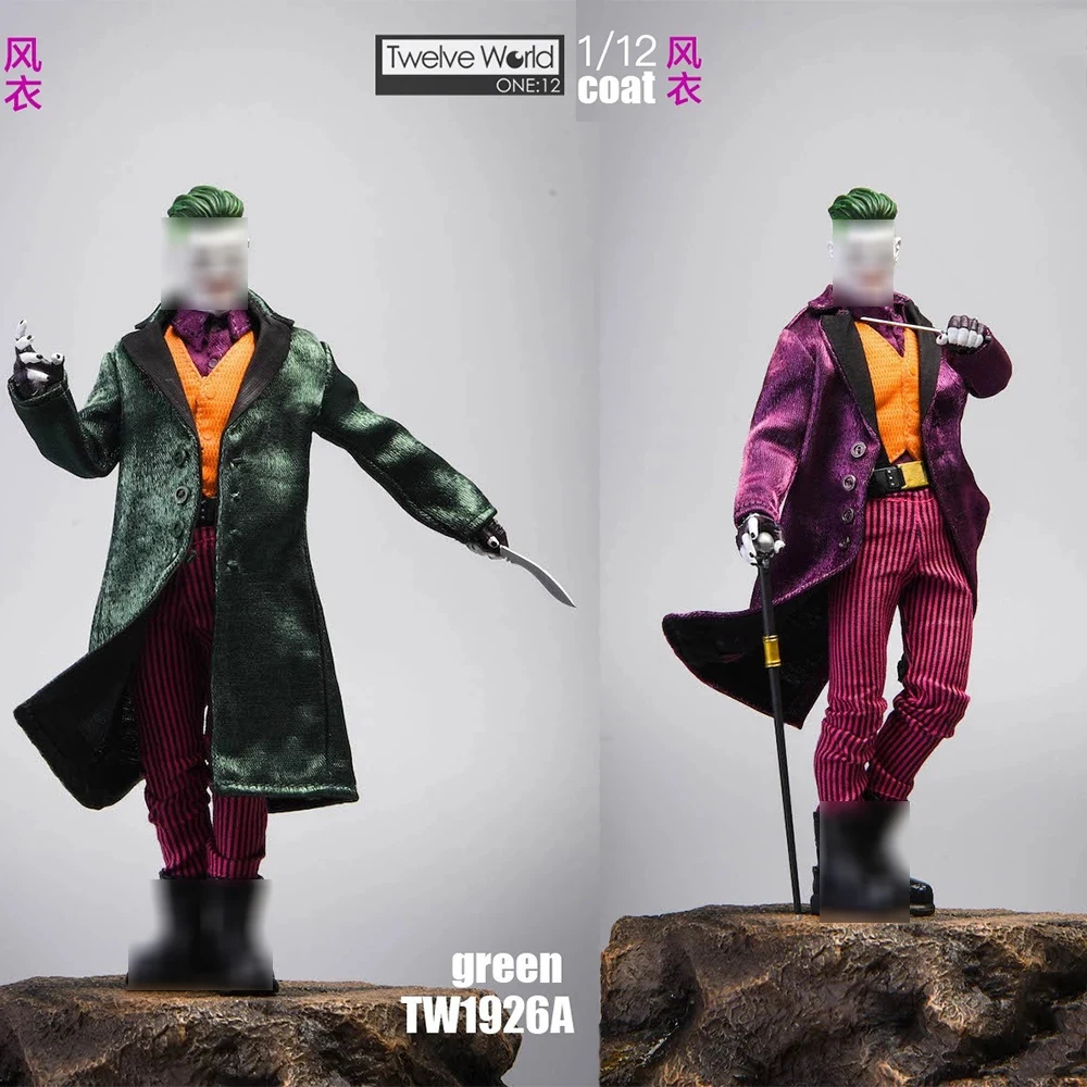 1/12 TWTOYS TW1926 A/B/C ветровка в стиле клоуна пальто одежда подходит для фигурок 6 дюймов