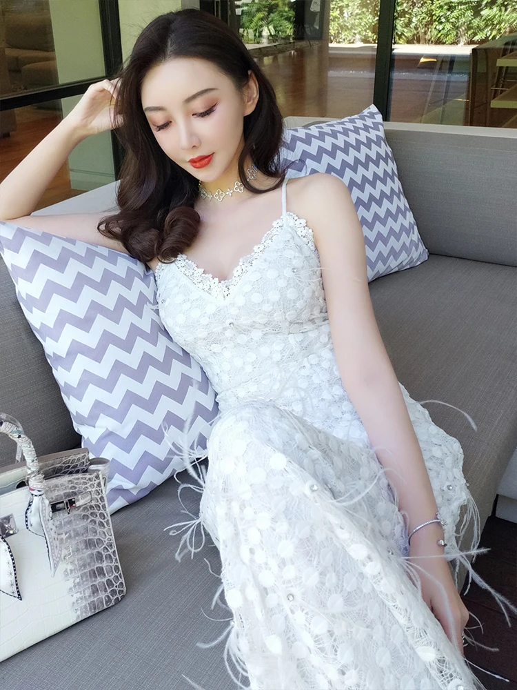 Мальдивская пляжная юбка, супер сказочное платье с перьями, Приморская Праздничная юбка на бретелях, белая фея 
Мальдивская пляжная юбка, супер сказочное платье с перьями, Приморская Праздничная юбка на бретелях, белая фея