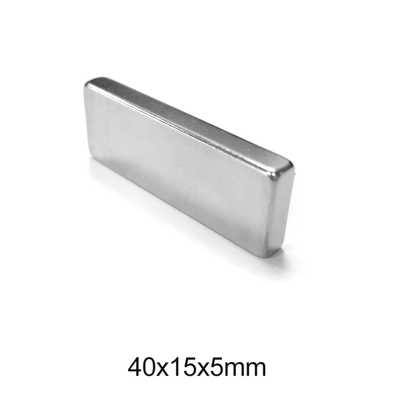 

5~20PCS 40x15x5 mm Super Strong Neodymium Magnet 40mm*15mm Block Permanent Magnets 40x15x5mm sheet Powerful Magnet 40*15*5 mm