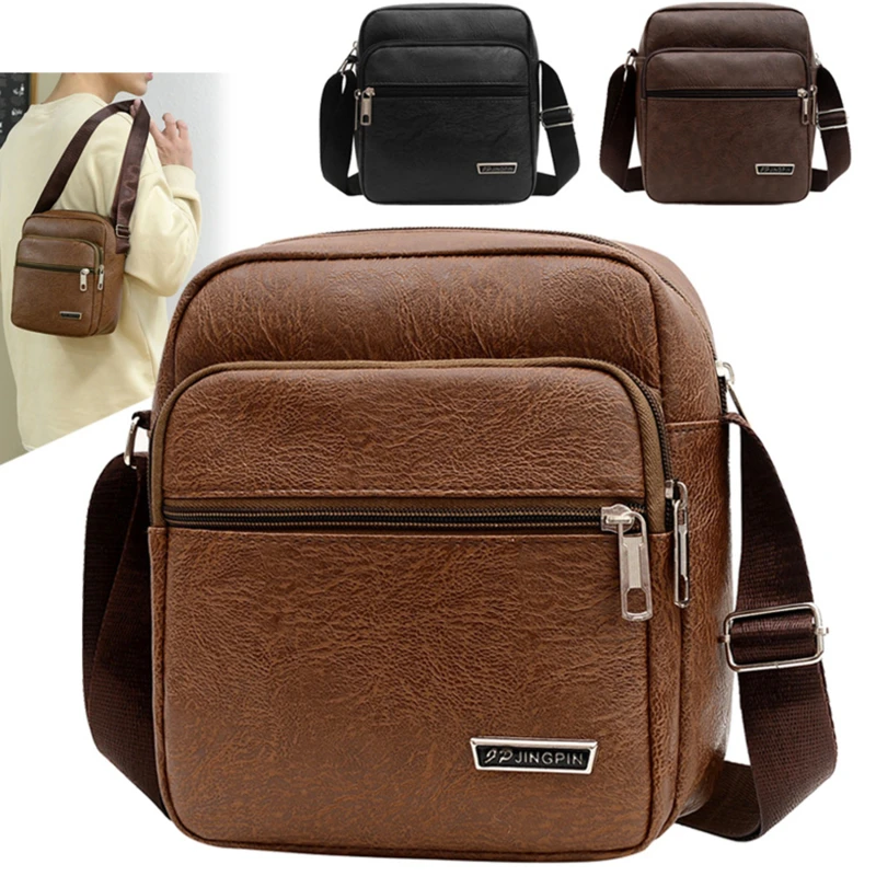 Fashion Men's Messenger Bag Solid Color PU Leather Zipper Multi-pocket Adjustable Shoulder Bag Casual Men FLAP
Fashion Men's Messenger Bag Solid Color PU Leather Zipper Multi-pocket Adjustable Shoulder Bag Casual Men FLAP