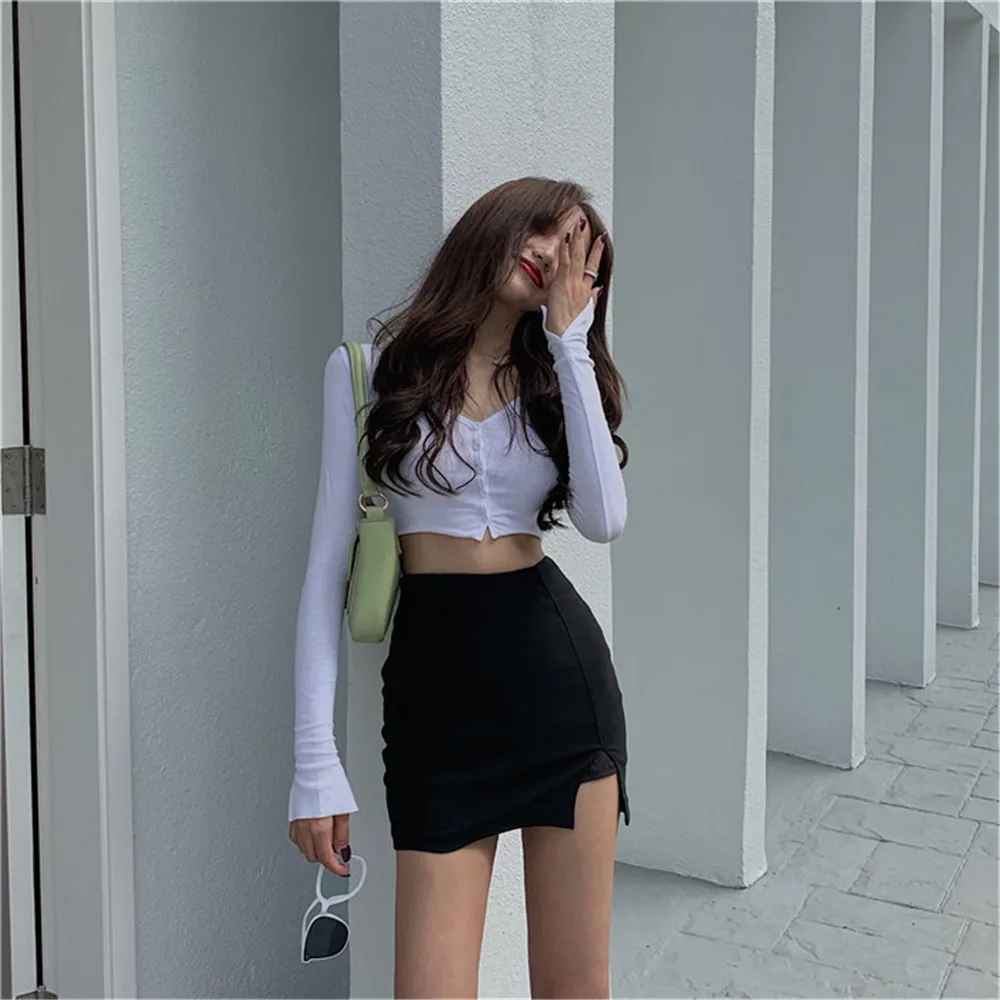 Women Casual Long Sleeve Thin T Shirts White Black V Neck High Elastic Tshirt Female Top Leisure Soft Streetwear Clothes
Women Casual Long Sleeve Thin T Shirts White Black V Neck High Elastic Tshirt Female Top Leisure Soft Streetwear Clothes