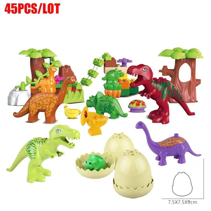 45pcs Dino Valley Building Blocks Sets Large Particles Animal Dinosaur World Model Toys Bricks Compatible Big Christmas Gift
45pcs Dino Valley Building Blocks Sets Large Particles Animal Dinosaur World Model Toys Bricks Compatible Big Christmas Gift