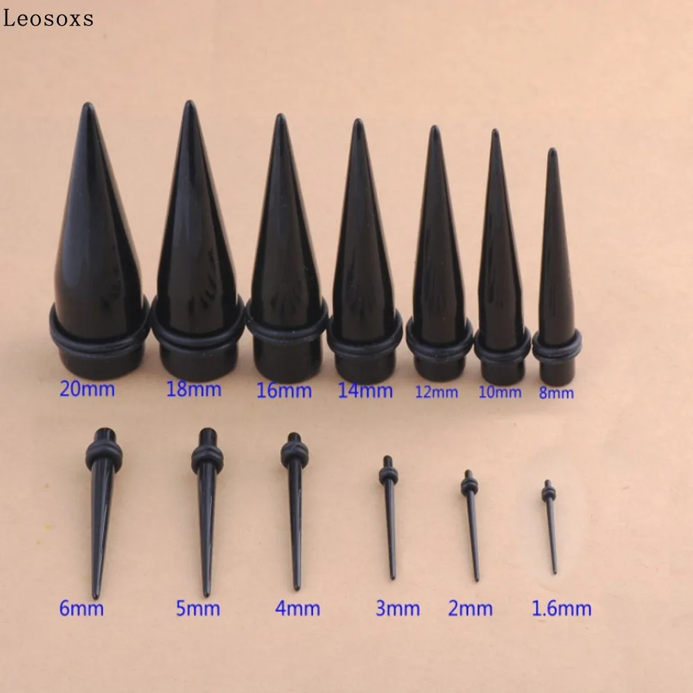 Leosoxs 1 piece Trendy Black Conical Ear Hole Auricle Non-mainstream Acrylic Reamer Aprons Ear Expander ear gauges
Leosoxs 1 piece Trendy Black Conical Ear Hole Auricle Non-mainstream Acrylic Reamer Aprons Ear Expander ear gauges