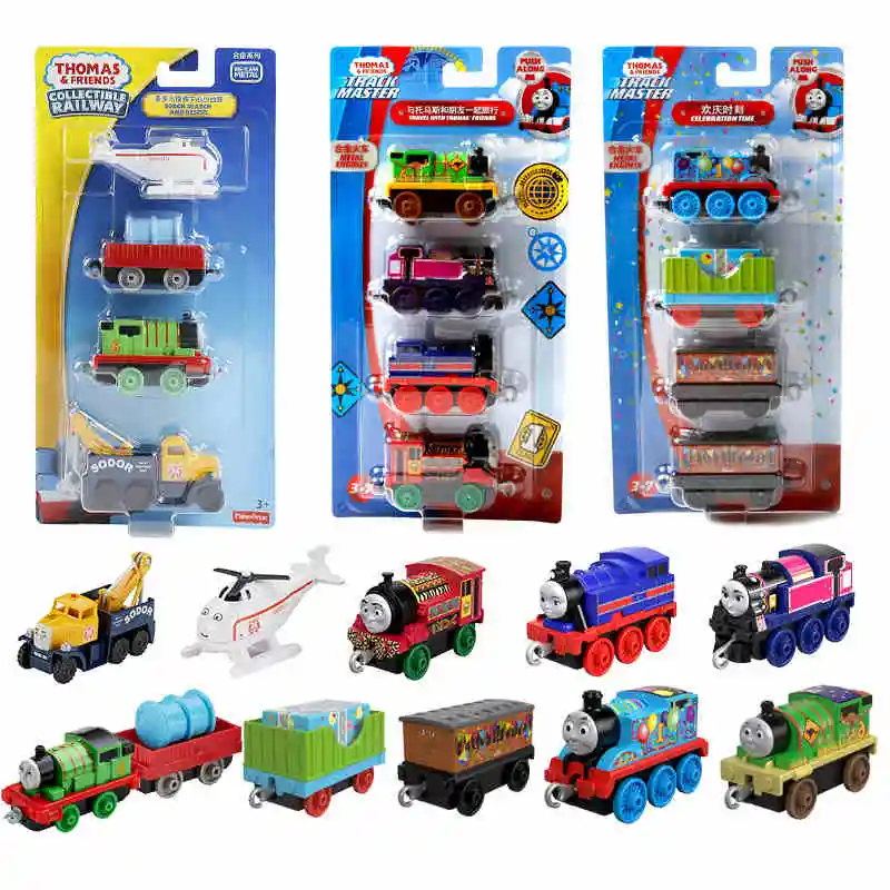 4 Trains/ Pack Original Thomas and Friends Trains Diecast Alloy Model Car Toys for Children Brinquedos Kids Toys
4 Trains/ Pack Original Thomas and Friends Trains Diecast Alloy Model Car Toys for Children Brinquedos Kids Toys