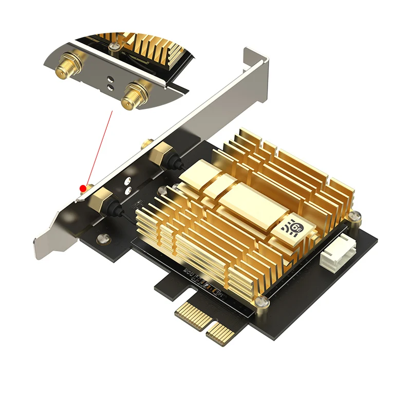 WiFi 6 PCIE Bluetooth 5.2 Intel AX210 3000Mbps Wireless WiFi Adapters PCI-EDual Band 2.4Ghz/5G 802.11ax PCI Express Network Card
WiFi 6 PCIE Bluetooth 5.2 Intel AX210 3000Mbps Wireless WiFi Adapters PCI-EDual Band 2.4Ghz/5G 802.11ax PCI Express Network Card