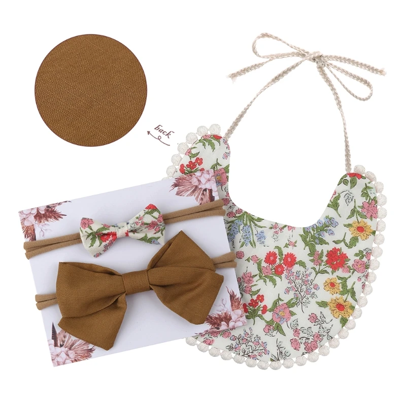 124D 1 Set Baby Printing Bowknot Headband Bibs Set Double Sided Soft Cotton Feeding Saliva Towel Bandana Scarf Hair Band Kit
124D 1 Set Baby Printing Bowknot Headband Bibs Set Double Sided Soft Cotton Feeding Saliva Towel Bandana Scarf Hair Band Kit