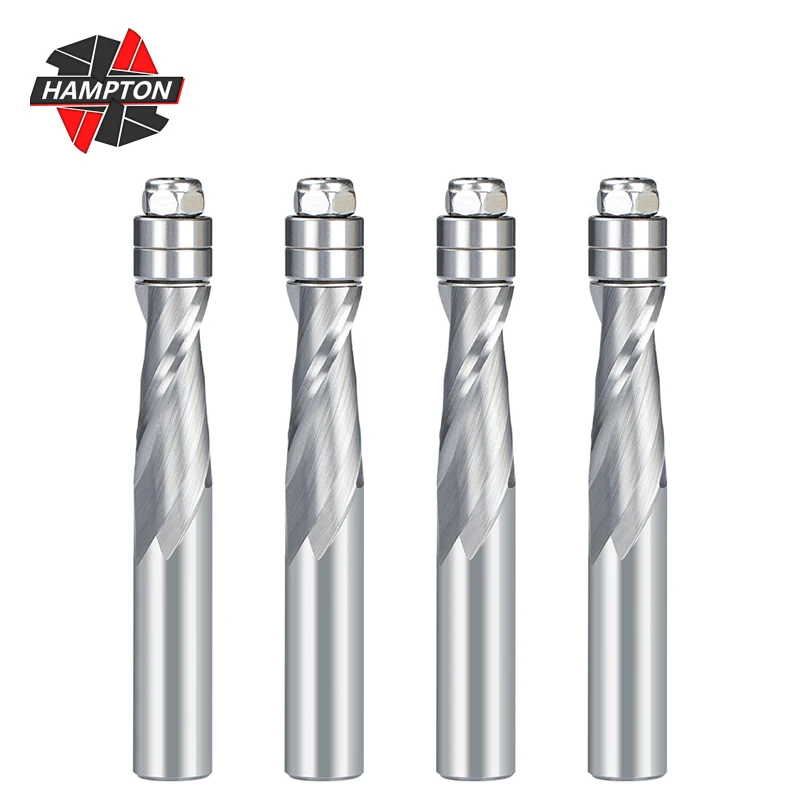 1pc 1/2" Shank 2 Flute Upper Bearing Flush Trim Router Bits Solid Carbide Spiral Milling Cutters CNC Router Bit Milling Cutter
1pc 1/2" Shank 2 Flute Upper Bearing Flush Trim Router Bits Solid Carbide Spiral Milling Cutters CNC Router Bit Milling Cutter