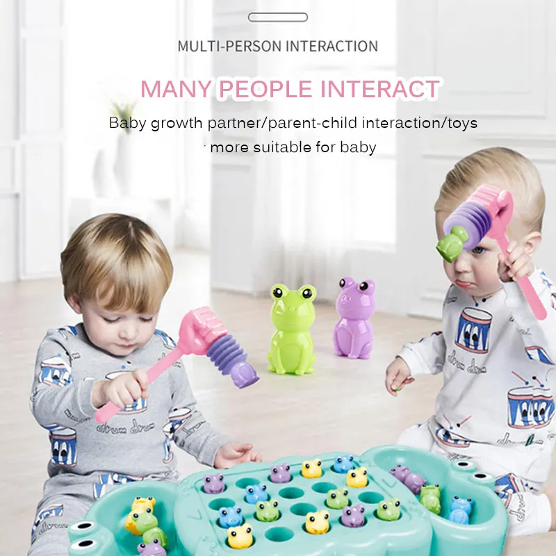 Baby Electric Music Toy Kids Play Hammer Catch Frog Greedy Beans Toy Parent-child Interactive Game Toys Children Early Education
Baby Electric Music Toy Kids Play Hammer Catch Frog Greedy Beans Toy Parent-child Interactive Game Toys Children Early Education