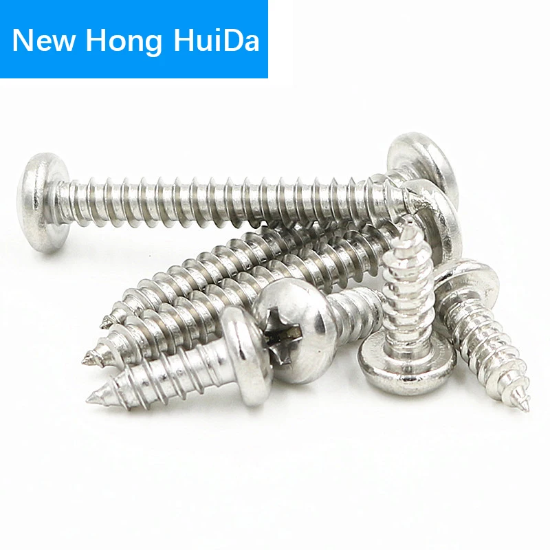 M2 M2.3 M2.6 M3 M4 Steel Nickel Plated Phillips Cross Recessed Pan Head Self Tapping Screw Metric Thread Round Head Bolt
M2 M2.3 M2.6 M3 M4 Steel Nickel Plated Phillips Cross Recessed Pan Head Self Tapping Screw Metric Thread Round Head Bolt