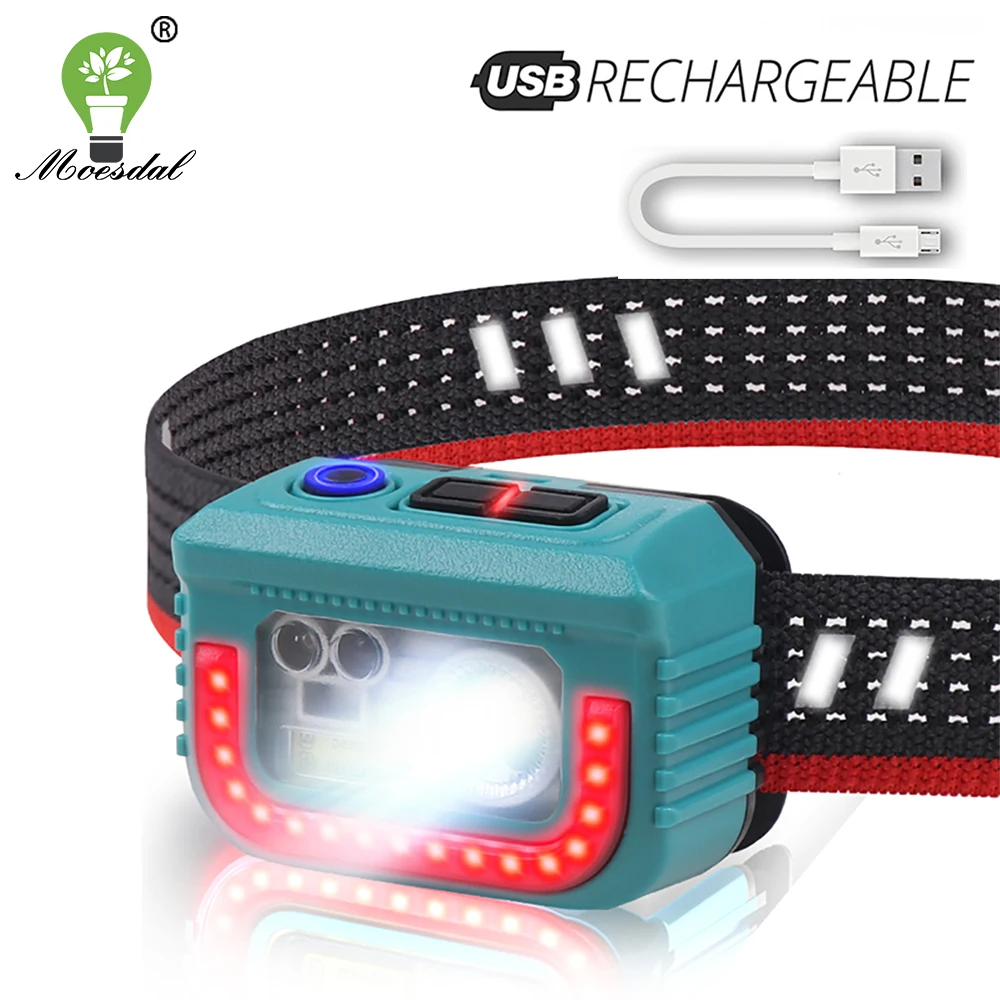 USB Rechargeable LED Headlamp Super Bright XPG Red/yellow/white Smart Sensor Waterproof Headlight with Three Light Sources
USB Rechargeable LED Headlamp Super Bright XPG Red/yellow/white Smart Sensor Waterproof Headlight with Three Light Sources