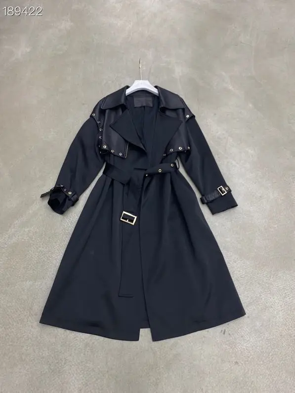 Korea Runway designer 2020 Fall /Autumn Long Trench coat with belt Open Stitch Chic Female windbreaker Classic
Korea Runway designer 2020 Fall /Autumn Long Trench coat with belt Open Stitch Chic Female windbreaker Classic