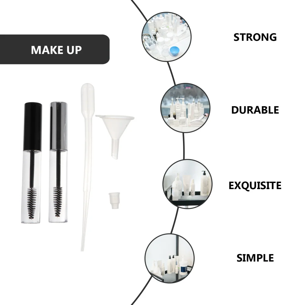 8 Set 10ml DIY Mascara Bottle Tube Eyelash Cream Container with Droppers Funnels
8 Set 10ml DIY Mascara Bottle Tube Eyelash Cream Container with Droppers Funnels