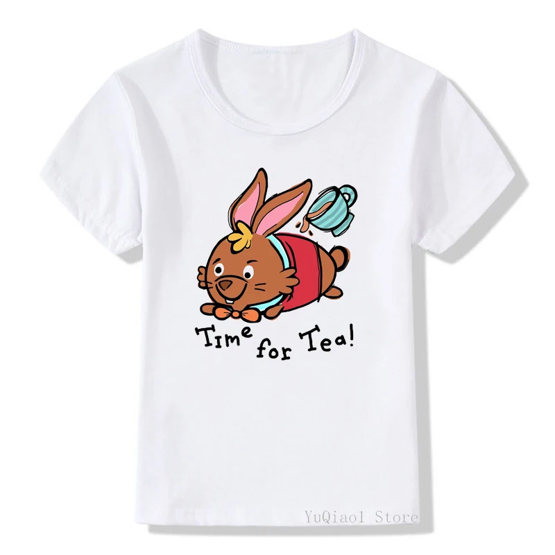 Новое время для чая, кролик, мышь, мультфильм, одежда для мальчиков/девочек, Смешные белые Графические футболки, летние топы, кавайная детска...
Новое время для чая, кролик, мышь, мультфильм, одежда для мальчиков/девочек, Смешные белые Графические футболки, летние топы, кавайная детска...