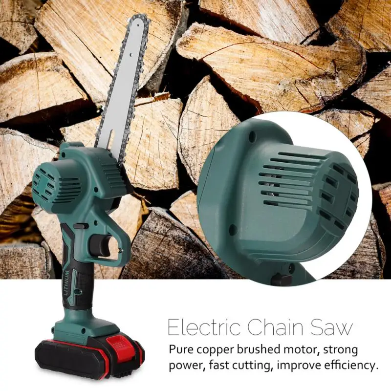 Mini Chainsaw 6 Inch Electric Radio Saw Portable Light Lightweight Lithium Battery Chains Tools 2021 |