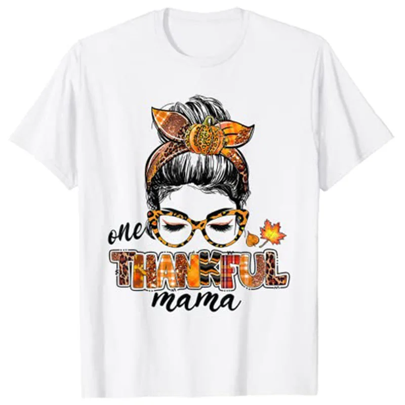 One Thankful Mama Messy Bun Fall Leaves Autumn Thanksgiving T-Shirt Gifts for Mom Mother's Day Tee Shirt
One Thankful Mama Messy Bun Fall Leaves Autumn Thanksgiving T-Shirt Gifts for Mom Mother's Day Tee Shirt