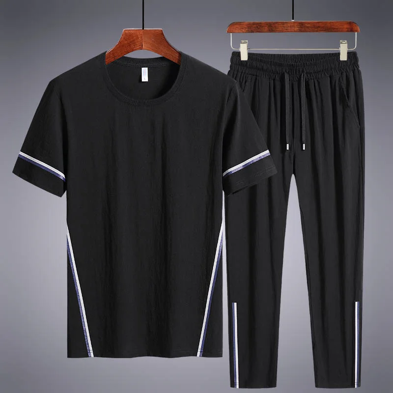 Men's Sets T Shirts+Long Pants Two Pieces Sets Casual Tracksuit New Summer Male Sportswear Suit Plus
Men's Sets T Shirts+Long Pants Two Pieces Sets Casual Tracksuit New Summer Male Sportswear Suit Plus