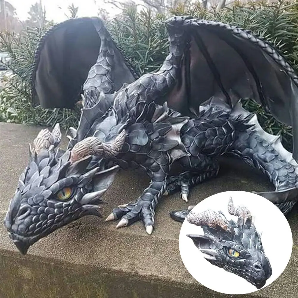 Большая скульптура дракона, садовая статуя, орнамент из смолы, скульптура в форме динозавра, уличное украшение двора, домашний декор
Большая скульптура дракона, садовая статуя, орнамент из смолы, скульптура в форме динозавра, уличное украшение двора, домашний декор