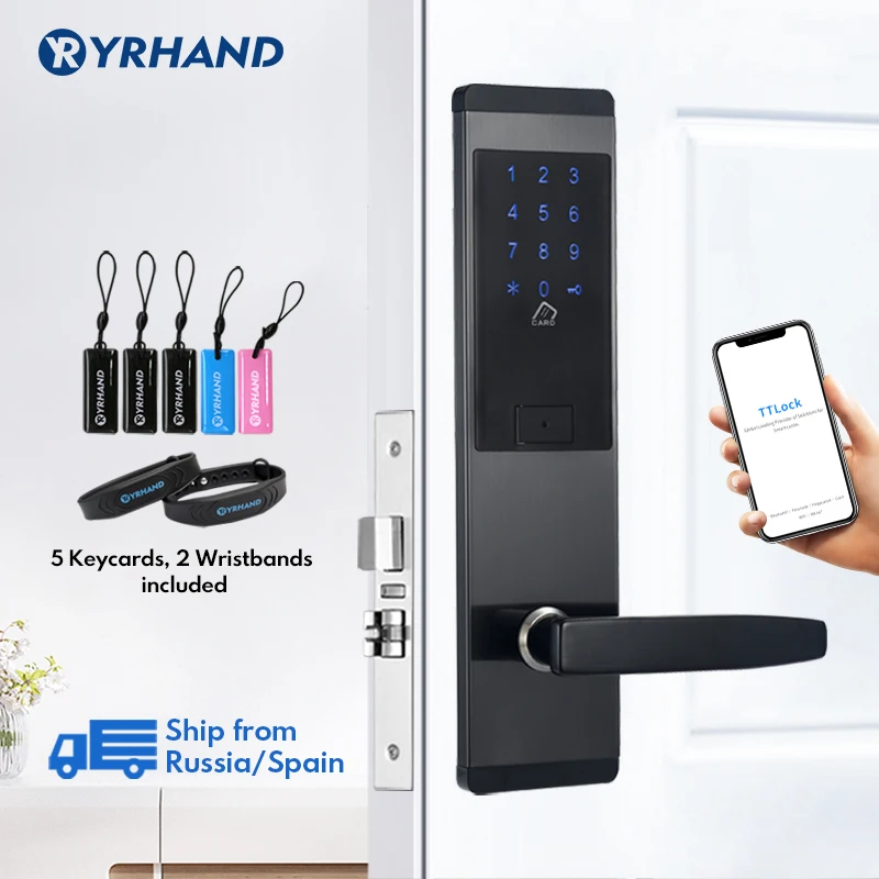 TTlock App Security Electronic Door Lock, WIFI Smart Touch Screen Lock,Digital Code Keypad Deadbolt For Home Hotel Apartment
TTlock App Security Electronic Door Lock, WIFI Smart Touch Screen Lock,Digital Code Keypad Deadbolt For Home Hotel Apartment