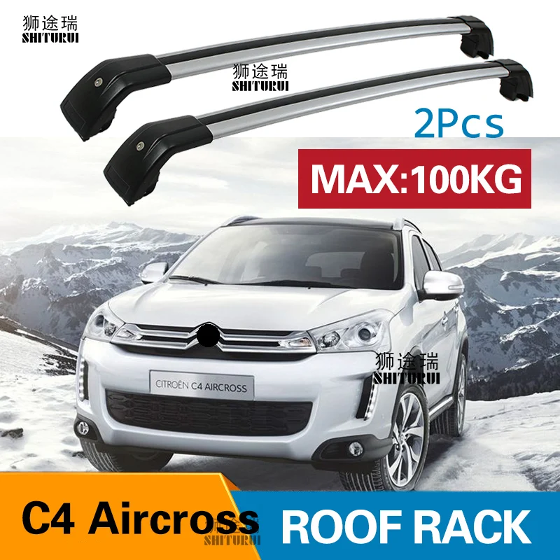 SHITURUI 2 шт. Крыши Баров для Citroen C4 Aircross 2012 + алюминиевый сплав боковые полосы