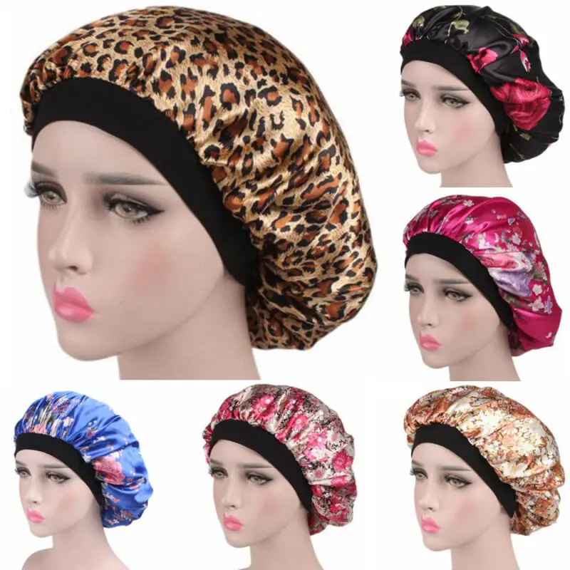 Women Satin Solid Sleeping Hat Soft Silk Satin Night Hair Bonnet Hat Silk Comfortable Head Cover Wide Elastic Band Hair Loss
Women Satin Solid Sleeping Hat Soft Silk Satin Night Hair Bonnet Hat Silk Comfortable Head Cover Wide Elastic Band Hair Loss