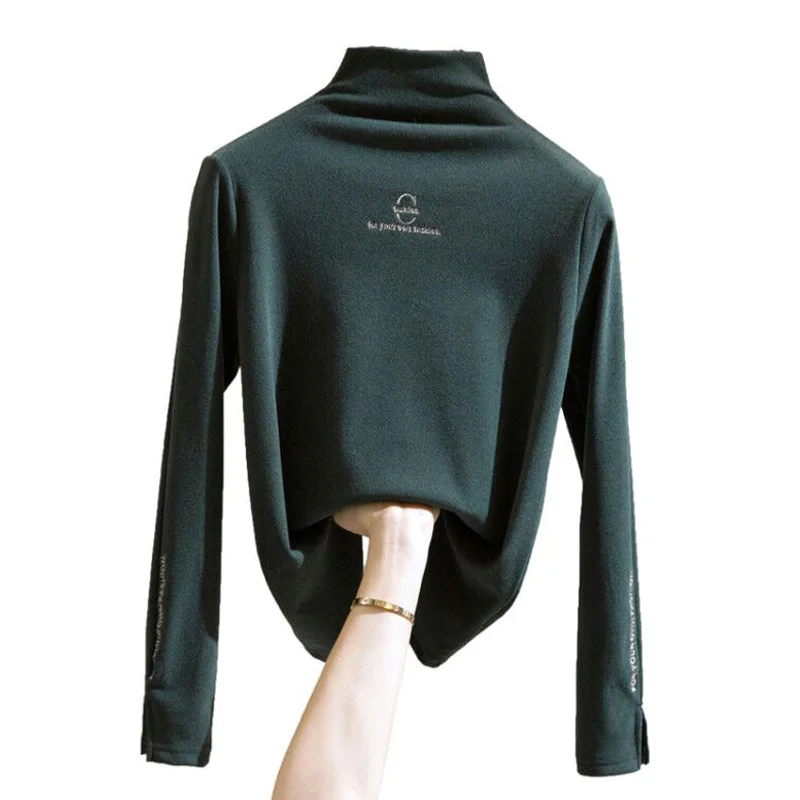 Half High Collar Thick Sweater For Women's Autumn And Winter Wear Double Side Frosted Black Long Sleeve Top
Half High Collar Thick Sweater For Women's Autumn And Winter Wear Double Side Frosted Black Long Sleeve Top