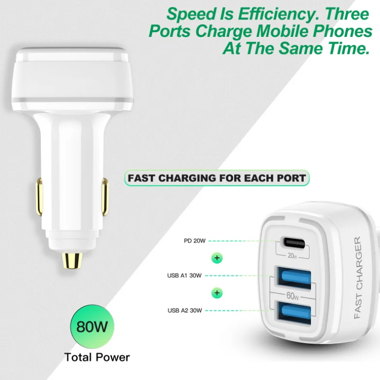 JATU Car Charger PD 65W Fast Charging Quick Charge 4.0 QC3.0 USB Type C Charger For iPhone 12 11 Xiaomi Samsung MacBook Laptop
JATU Car Charger PD 65W Fast Charging Quick Charge 4.0 QC3.0 USB Type C Charger For iPhone 12 11 Xiaomi Samsung MacBook Laptop