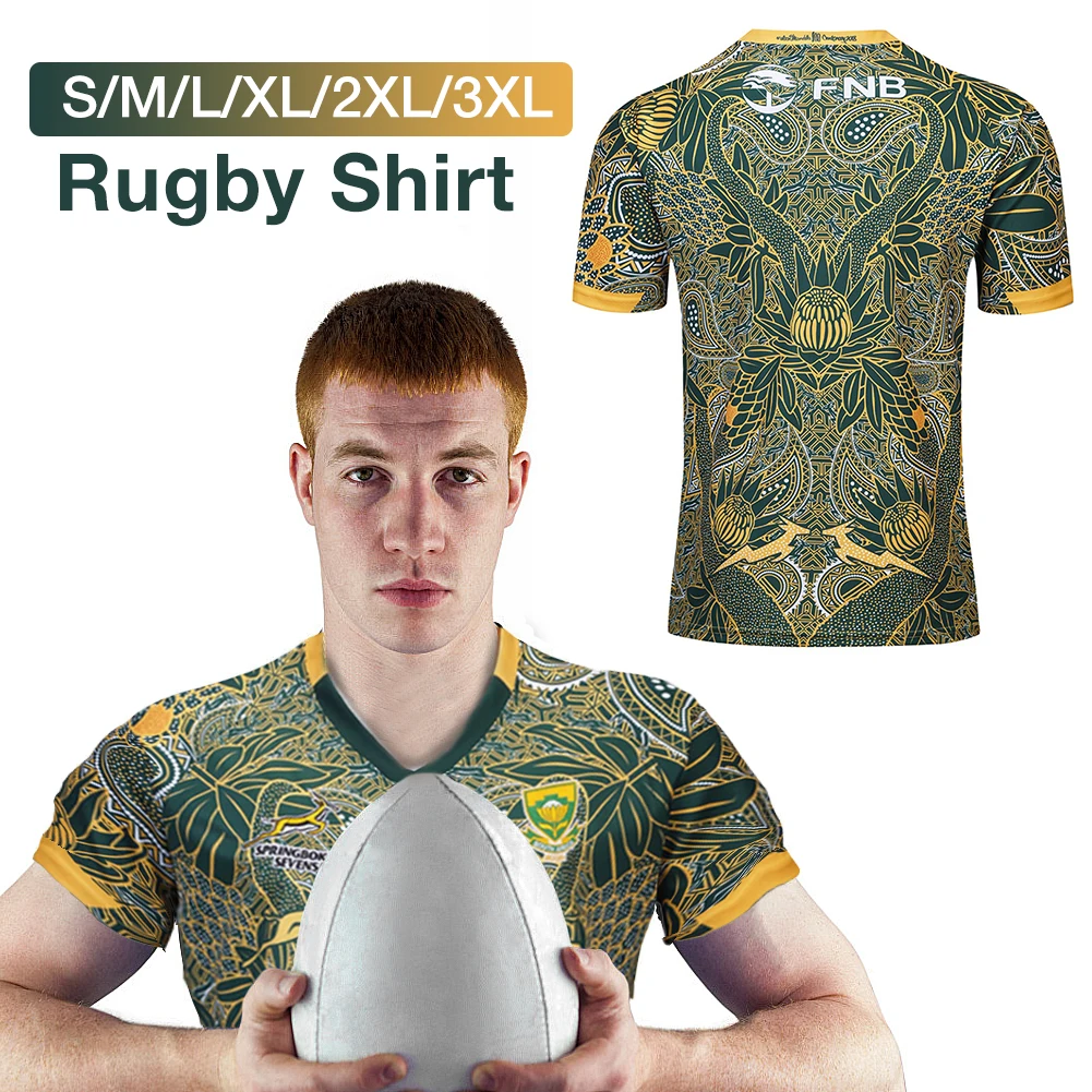 Rugby Jersey Polo Shirt South African Centennial Anniversary Rugby Shirt Top T-shirt Sports Clothing Elastic Cuffs 
Rugby Jersey Polo Shirt South African Centennial Anniversary Rugby Shirt Top T-shirt Sports Clothing Elastic Cuffs