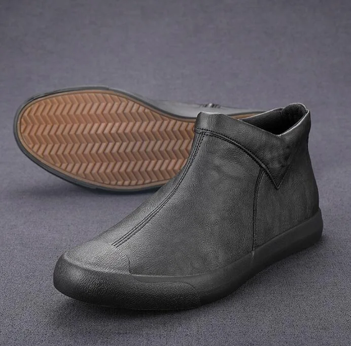 2021 New Men Spring And Autumn Casual Shoes High For Shoes Soft Flat Shoes Fashion Style Zipper Design
2021 New Men Spring And Autumn Casual Shoes High For Shoes Soft Flat Shoes Fashion Style Zipper Design