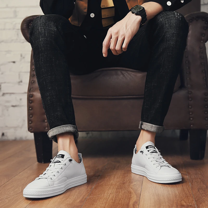 Men Fashion Handmade Casual Shoes Light Non-Slip Sneakers For Men Lace-up Solid Simple Footwear Flat Shoes Zapatos Para Hombre
Men Fashion Handmade Casual Shoes Light Non-Slip Sneakers For Men Lace-up Solid Simple Footwear Flat Shoes Zapatos Para Hombre