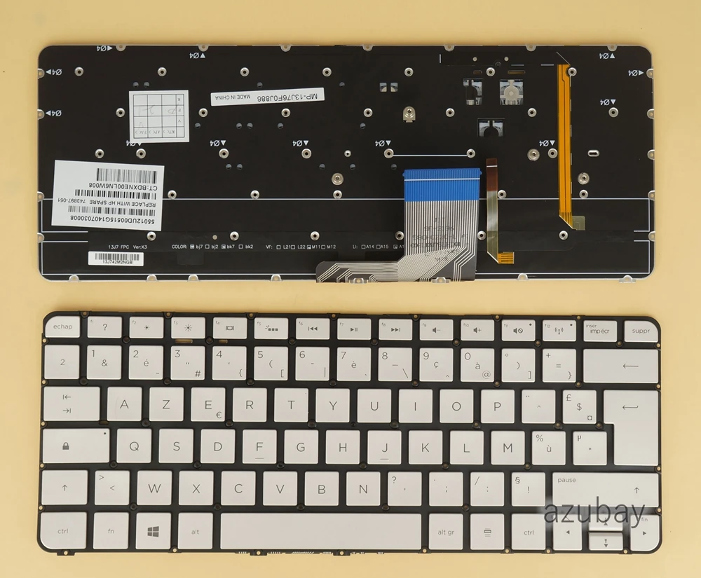French Keyboard For HP Spertre 13 Pro 13-3000 13- 3000nf 3001nf 3002nf 3090ef 3092ef 3095ef 743897-051 MP-13J76F0J886 Backlit 
French Keyboard For HP Spertre 13 Pro 13-3000 13- 3000nf 3001nf 3002nf 3090ef 3092ef 3095ef 743897-051 MP-13J76F0J886 Backlit