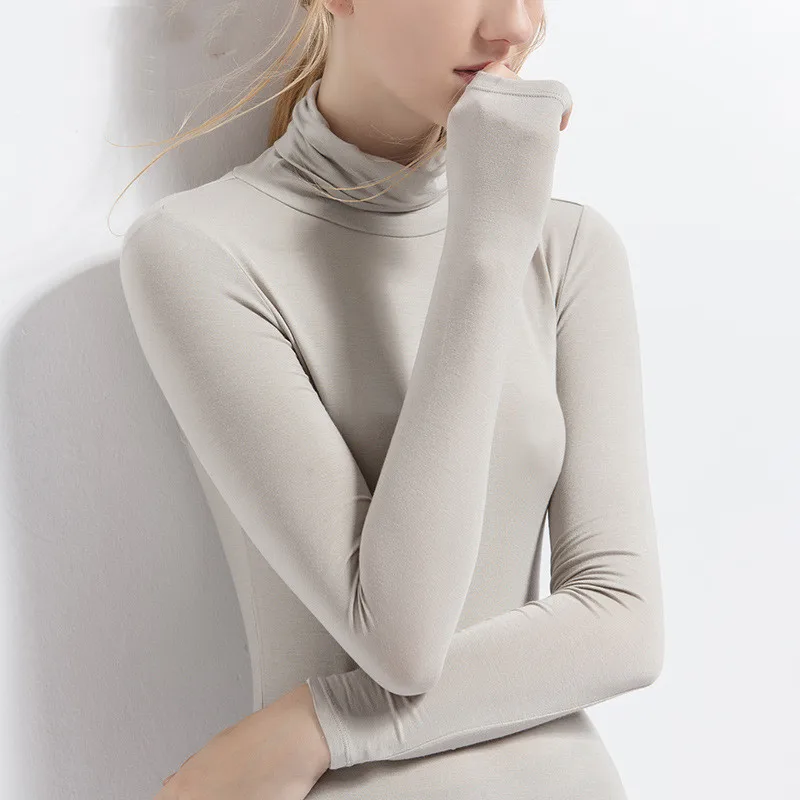 Cekcya Plus Size Turtleneck Shirt Women Spring Autumn Long Sleeve Elasticity Bottoming Tops Solid Slim Fit Warm Cotton Pullovers
Cekcya Plus Size Turtleneck Shirt Women Spring Autumn Long Sleeve Elasticity Bottoming Tops Solid Slim Fit Warm Cotton Pullovers