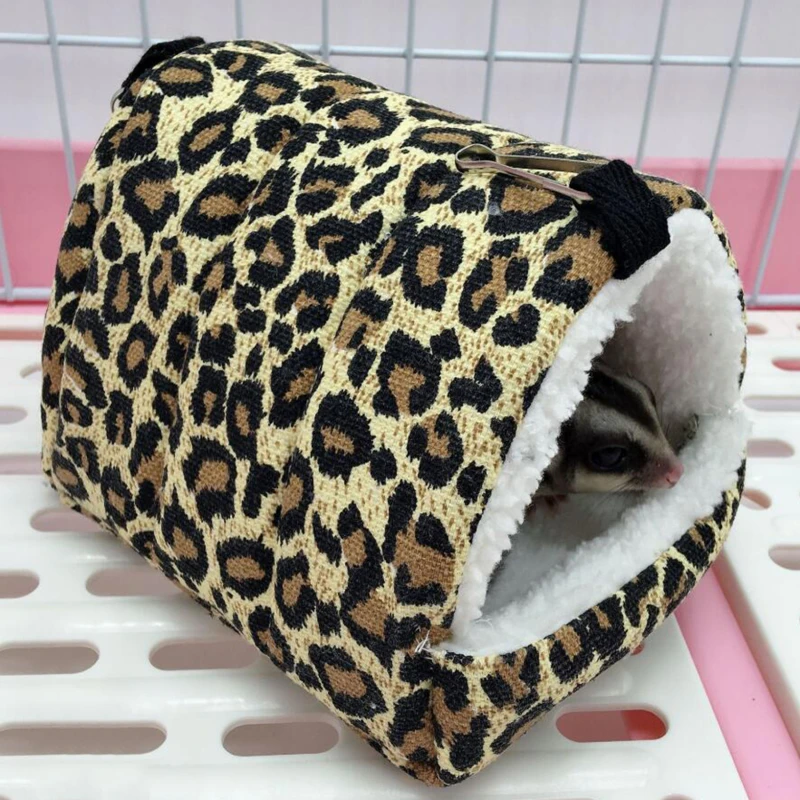 

Sleeping Bed Hammock For Hamster Squirrel Sugar Glider Small Animals Pets Soft Cotton Fleece Hanging House For Guinea Pig Cages