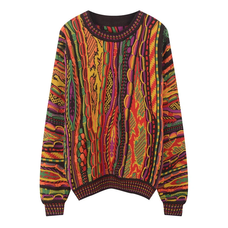 Retro European Fashion Sweater Women Striped Embroidery Chic Highstreet Chic Tide Top Color Loose Pullover Clothes 2021
Retro European Fashion Sweater Women Striped Embroidery Chic Highstreet Chic Tide Top Color Loose Pullover Clothes 2021