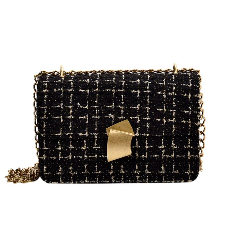 Chain Plaid Wild Design Shoulder Bags for Women Winter Elegant Fashion Small Crossbody Bags Women's Trending Handbags 
Chain Plaid Wild Design Shoulder Bags for Women Winter Elegant Fashion Small Crossbody Bags Women's Trending Handbags