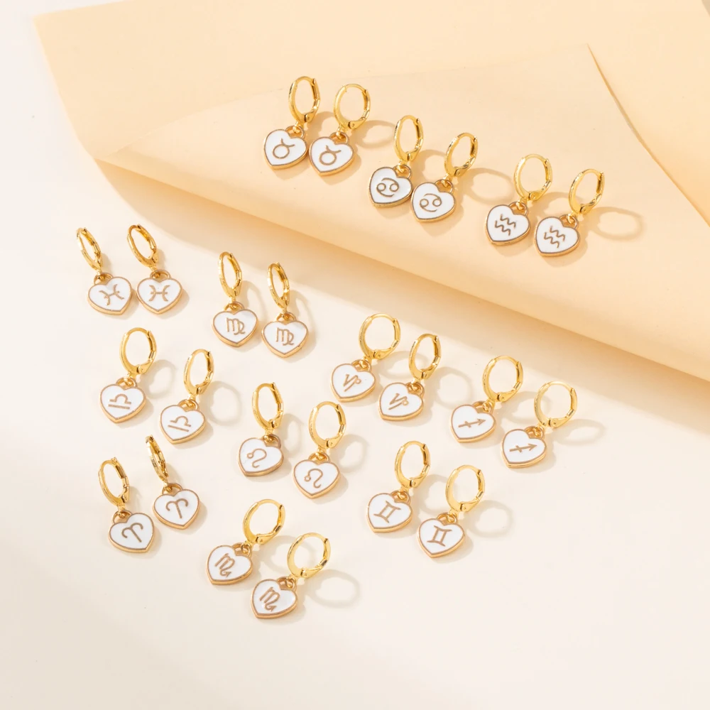 Lost Lady New Twelve Constellation Ladies Earrings Same Paragraph Women's Birthday Present Jewelry Wholesale Dropshipping Gifs
Lost Lady New Twelve Constellation Ladies Earrings Same Paragraph Women's Birthday Present Jewelry Wholesale Dropshipping Gifs