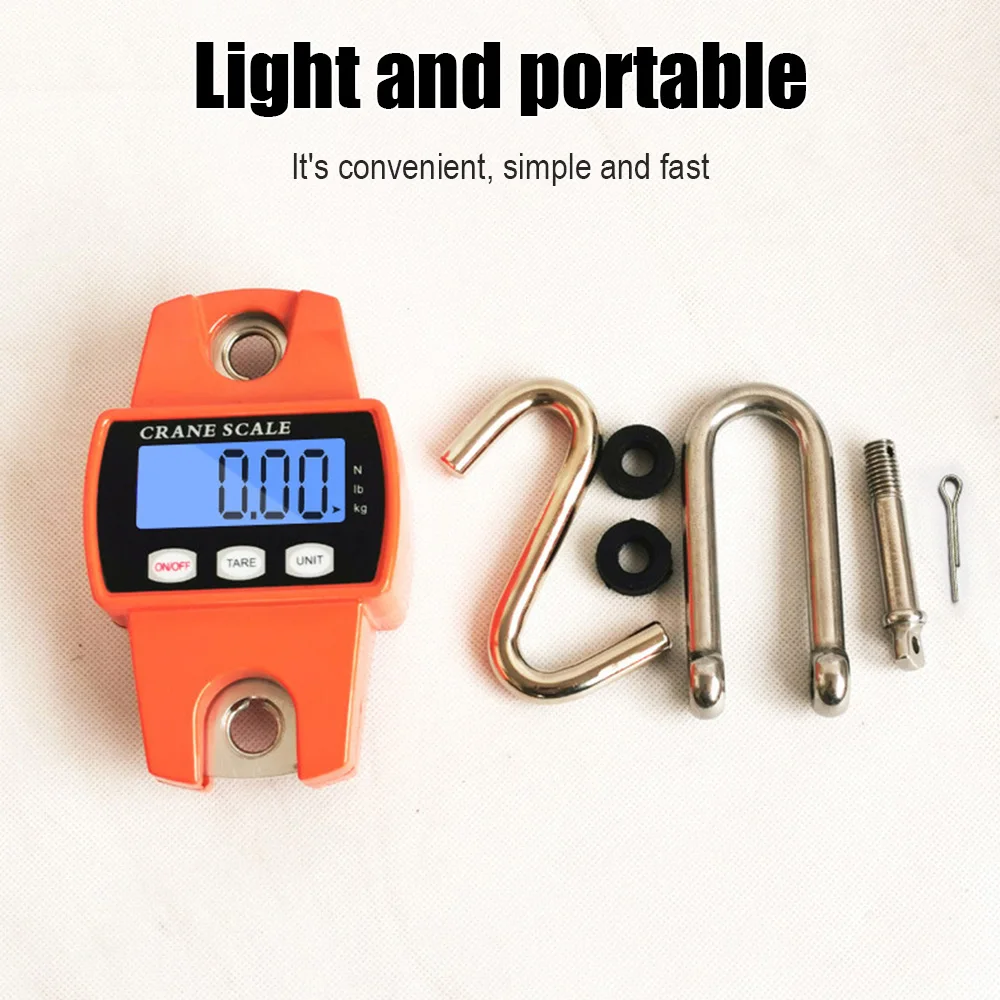 1PCS 300kg Crane Scale Handheld Digital Battery Charging LCD Digital Balance Hanging Electronic Scales For Farm Market
1PCS 300kg Crane Scale Handheld Digital Battery Charging LCD Digital Balance Hanging Electronic Scales For Farm Market