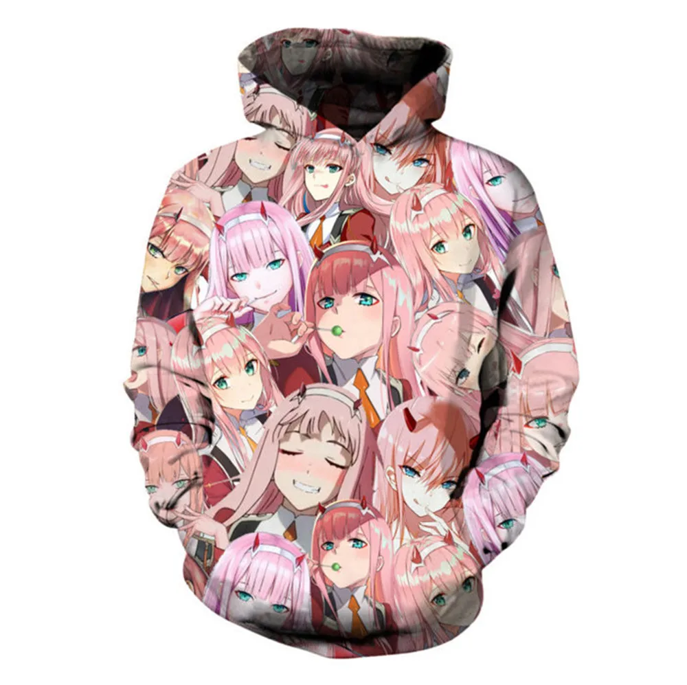 Толстовка с капюшоном DARLING in the FRANXX куртка костюм для косплея толстовка на молнии