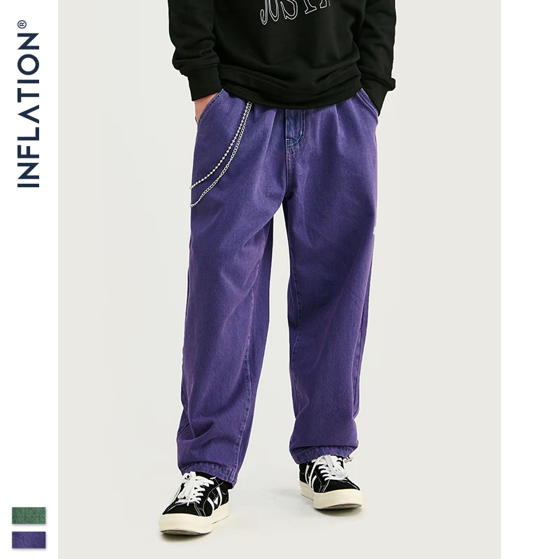 INFLATION Men Casual Denim Jeans 2021 Fashion Loose Fit Denim Pants Couple Oversized Baggy Jeans 93394W
INFLATION Men Casual Denim Jeans 2021 Fashion Loose Fit Denim Pants Couple Oversized Baggy Jeans 93394W