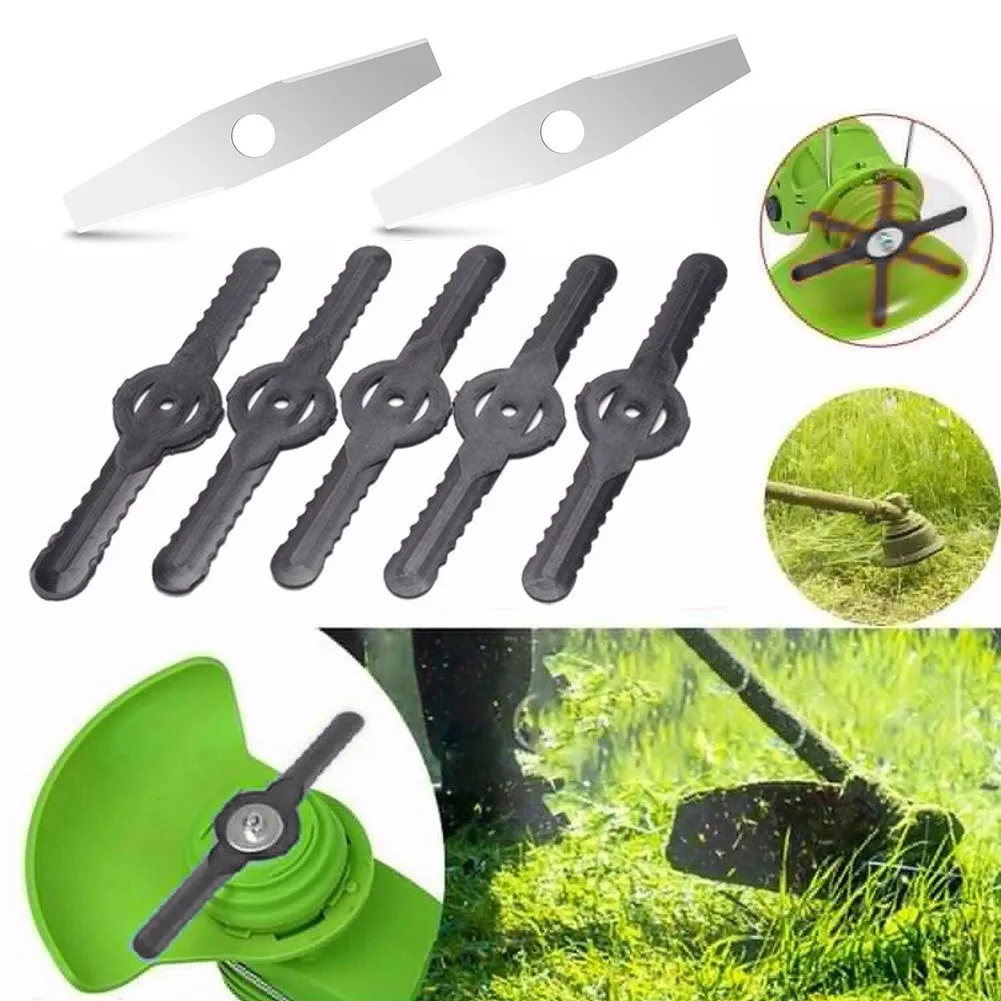 7Pcs Steel/Plastic Grass Trimmer Blades Heads Replacements Lawn Mower Brush Cutter Blades Suitable For 12v Mowing Model
7Pcs Steel/Plastic Grass Trimmer Blades Heads Replacements Lawn Mower Brush Cutter Blades Suitable For 12v Mowing Model