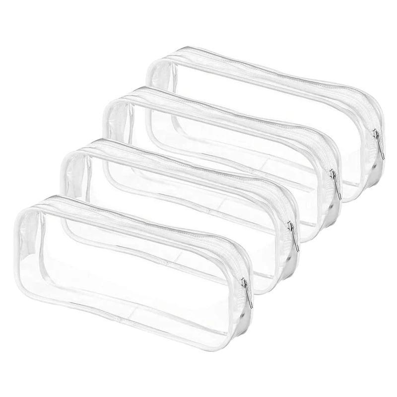 4 Pcs Clear Pencil Case Big Capacity Transparent Pen Pencil Bag PVC Pen Pencil Zipper Pouches
4 Pcs Clear Pencil Case Big Capacity Transparent Pen Pencil Bag PVC Pen Pencil Zipper Pouches
