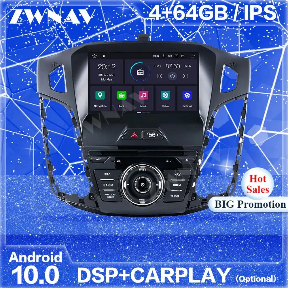 Carplay IPS Android экран для Ford Focus 2012 2013 2014 2015 2016 2017 Автомагнитола аудио стерео Мультимедийный плеер GPS головное устройство
Carplay IPS Android экран для Ford Focus 2012 2013 2014 2015 2016 2017 Автомагнитола аудио стерео Мультимедийный плеер GPS головное устройство
