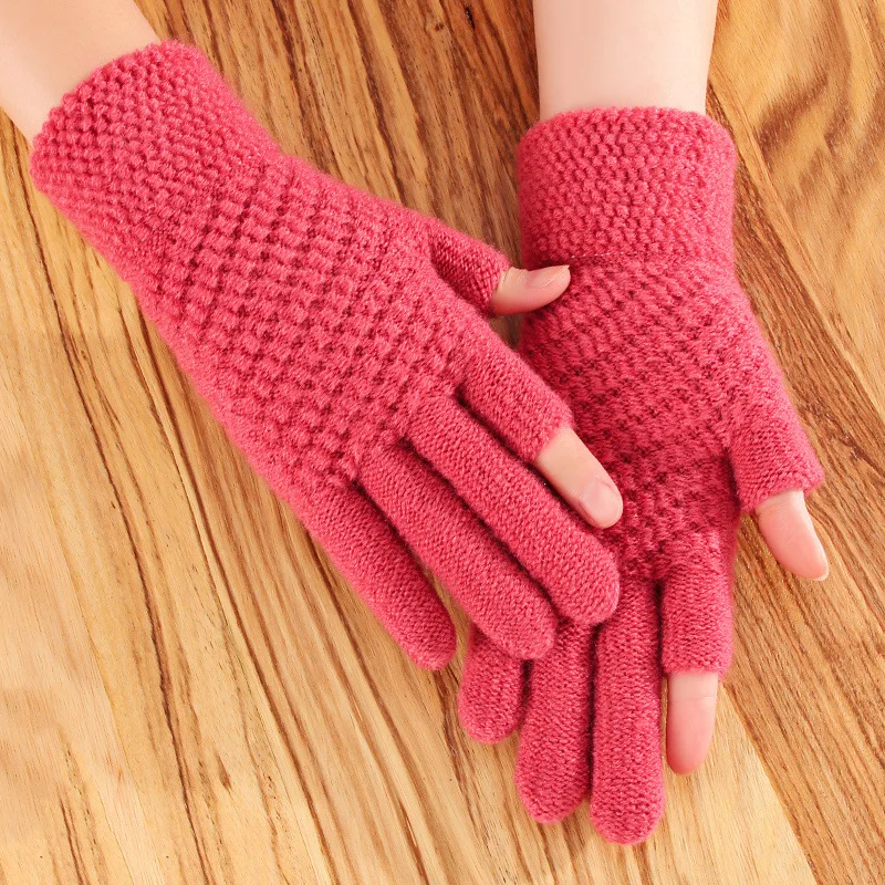Unisex Knitted Gloves Imitation Cashmere 2 Fingerless Gloves For Writing Touch Screen Driving Gloves Winter Half-Finger Gloves
Unisex Knitted Gloves Imitation Cashmere 2 Fingerless Gloves For Writing Touch Screen Driving Gloves Winter Half-Finger Gloves