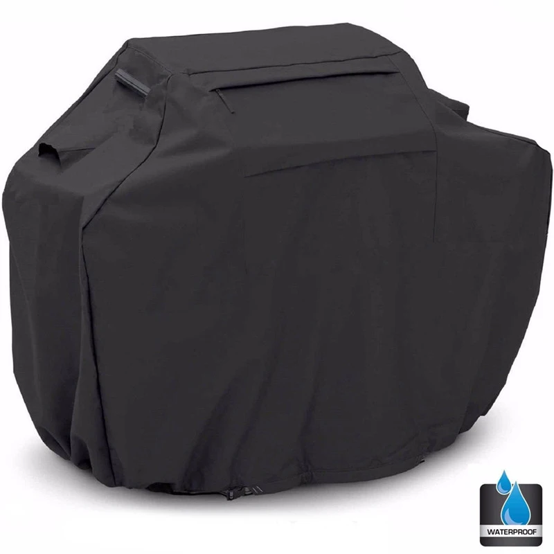 Rainproof Black BBQ Gas Grill Cover Heavy Duty Waterproof Barbecue Gas Grill Cover Outdoor Fade Resistant Weather Protection
Rainproof Black BBQ Gas Grill Cover Heavy Duty Waterproof Barbecue Gas Grill Cover Outdoor Fade Resistant Weather Protection